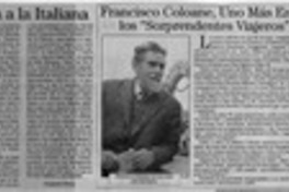 Francisco Coloane, uno más entre los "sorprendentes viajeros".