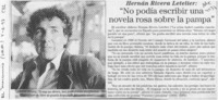 "No podía escribir una novela rosa sobre la pampa"  [artículo].