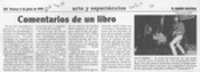 Comentarios de un libro  [artículo].