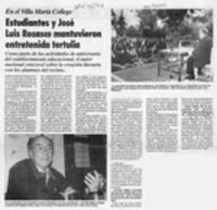 Estudiantes y José Luis Rosasco mantuvieron entretenida tertulia