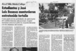 Estudiantes y José Luis Rosasco mantuvieron entretenida tertulia