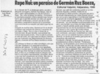 Rapa Nui, un paraíso de Germán Ruz Baeza