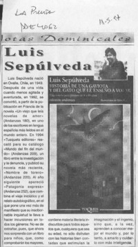 Luis Sepúlveda  [artículo].