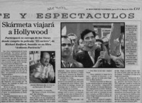 Skármeta viajará a Hollywood  [artículo].
