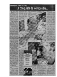 La Conquista de lo imposible --  [artículo].