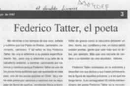 Federico Tatter, el poeta