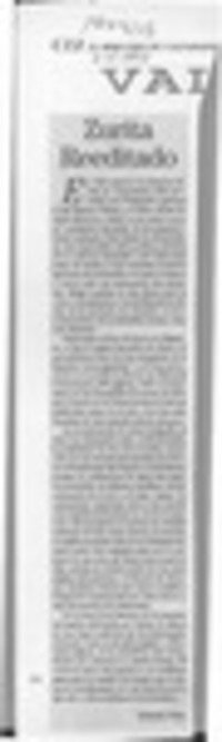 Zurita reeditado  [artículo] Patricio Tello.