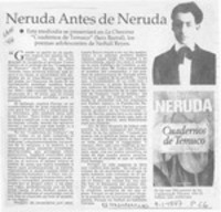 Neruda antes de Neruda  [artículo].