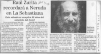 Raúl Zurita recordará a Neruda en La Sebastiana