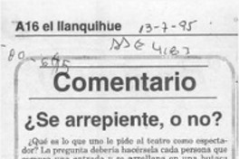 Se arrepiente o no?  [artículo] Apa.