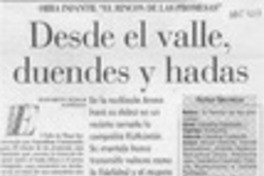 Desde el valle, duendes y hadas  [artículo] Elizabeth Neira.