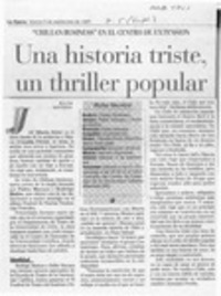 Una historia triste, un thriller popular  [artículo] R. L. S.
