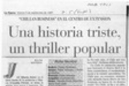 Una historia triste, un thriller popular  [artículo] R. L. S.