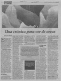 Una crónica para ver de veras  [artículo] Fernando Moreno.