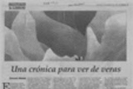 Una crónica para ver de veras  [artículo] Fernando Moreno.