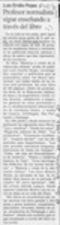 Profesor normalista sigue enseñando a través del libro  [artículo].