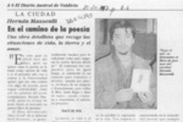 En el camino de la poesía  [artículo].