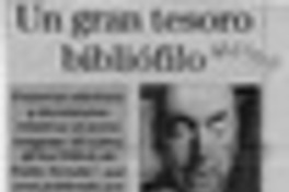 Un gran tesoro bibliófilo (entrevista)