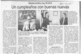 Un cumpleaños con buenas nuevas  [artículo].