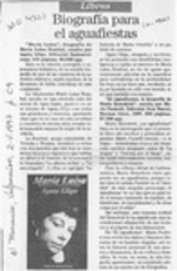 Biografía para el aguafiestas