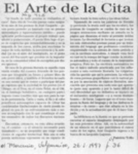El arte de la cita  [artículo] Patricio Tello.