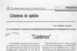 "Cuadernos"