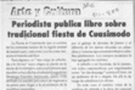 Periodista publica libro sobre tradicional fiesta de Cuasimodo  [artículo].