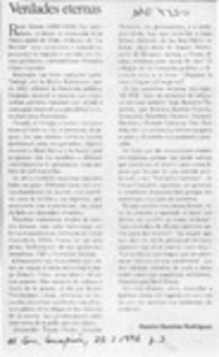 Verdades eternas  [artículo] Ramiro Ramírez Rodríguez.