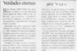 Verdades eternas  [artículo] Ramiro Ramírez Rodríguez.