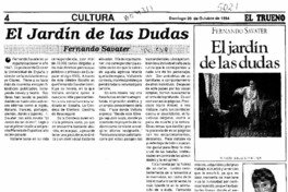 El jardín de las dudas  [artículo] Silvia Rodríguez B.