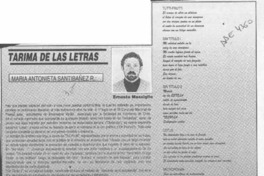 María Antonieta Santibáñez R.  [artículo] Ernesto Massiglio.