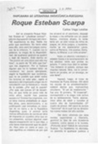 Roque Esteban Scarpa  [artículo] Carlos Vega Letelier.