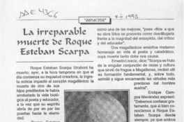 La Irreparable muerte de Roque Esteban Scarpa  [artículo].