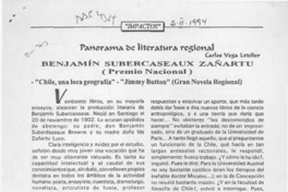 Benjamín Subercaseaux Zañartu  [arTículo] Carlos Vega Letelier.
