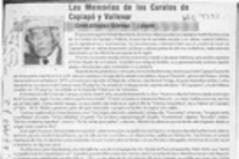Las memorias de los curatos de Copiapó y Vallenar