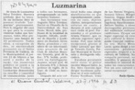 Luzmarina  [artículo] Ruth Ojeda.