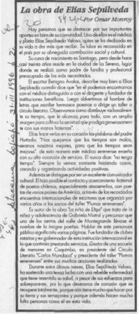 La obra de Elías Sepúlveda