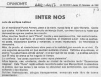 Inter nos  [artículo] Enrique Neiman.