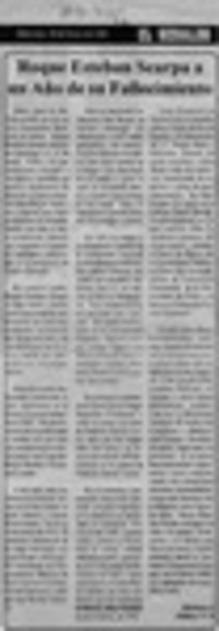 Roque Esteban Scarpa a un año de su fallecimiento  [artículo].