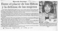 Entre el placer de los Hilton y la defensa de las mujeres  [artículo].
