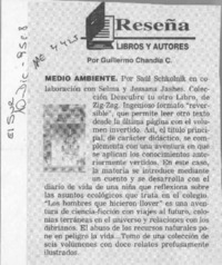 Medio ambiente  [artículo] Guillermo Chandía C.