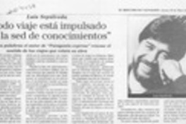"Todo viaje está impulsado por la sed de conocimientos"  [artículo].