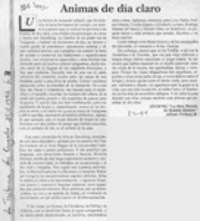 Animas de día claro  [artículo] Alfredo Pacheco B.