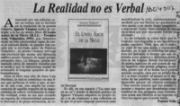 La realidad no es verbal  [artículo] Patricio Tello.