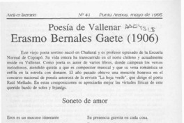 Erasmo Bernales Gaete  [artículo].