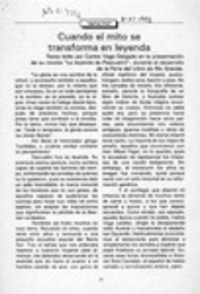 Cuando el mito se transforma en leyenda