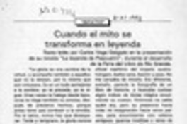 Cuando el mito se transforma en leyenda