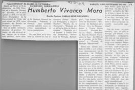 Humberto Vivanco Mora