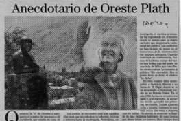 Anecdotario de Oreste Plath  [artículo] Hugo Rolando Cortés.