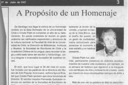 A propósito de un homenaje  [artículo] E. J.